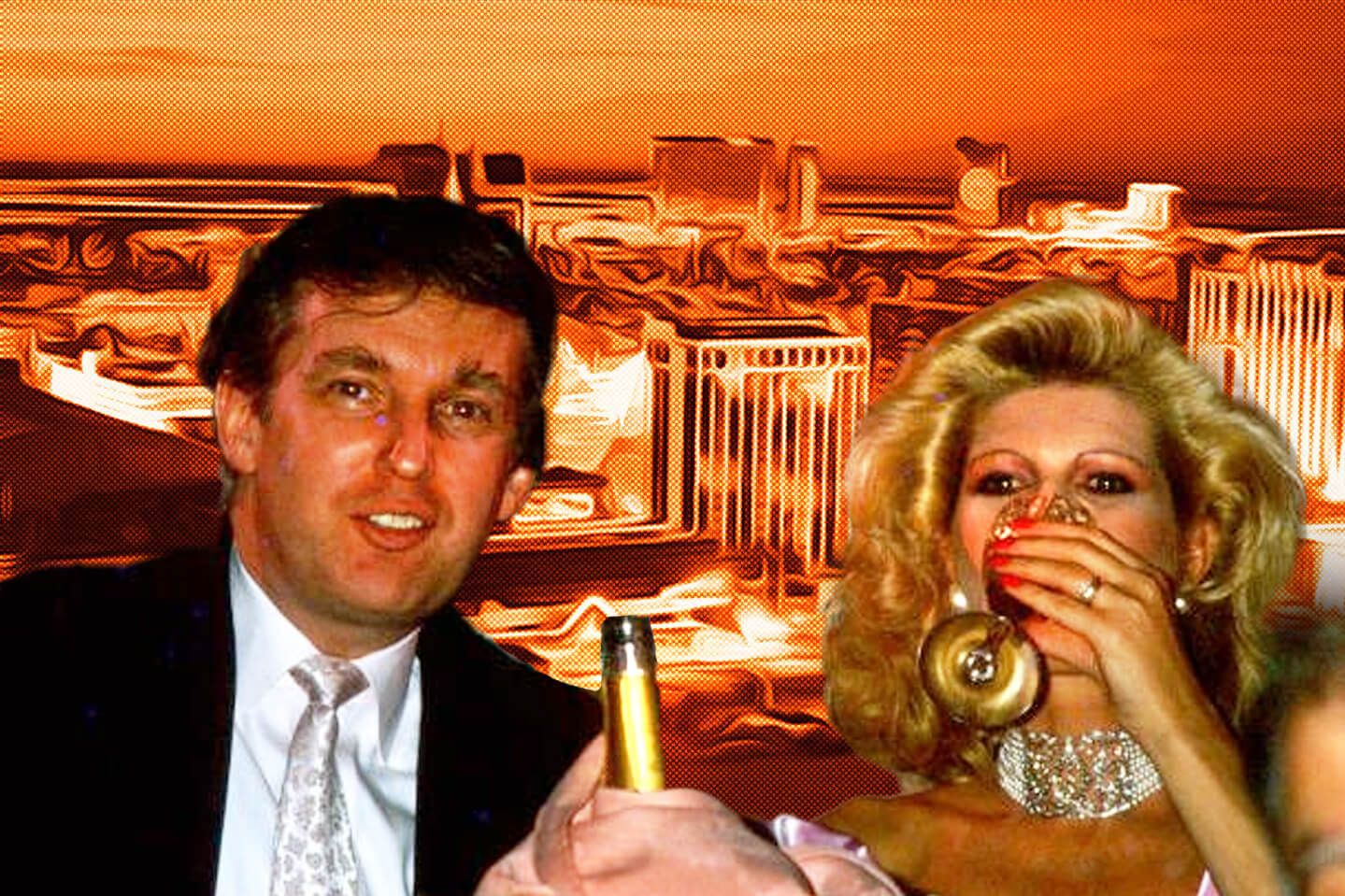 Trump and Ivana in 80's Atlantic City