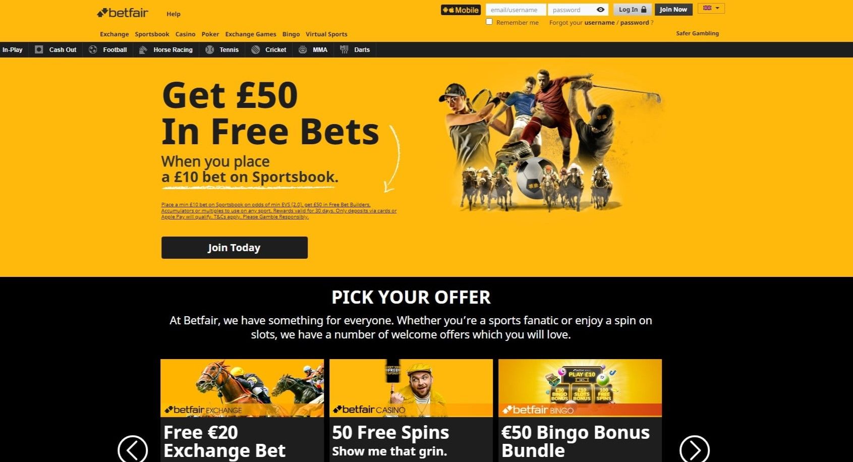 betfair casino desktop preview