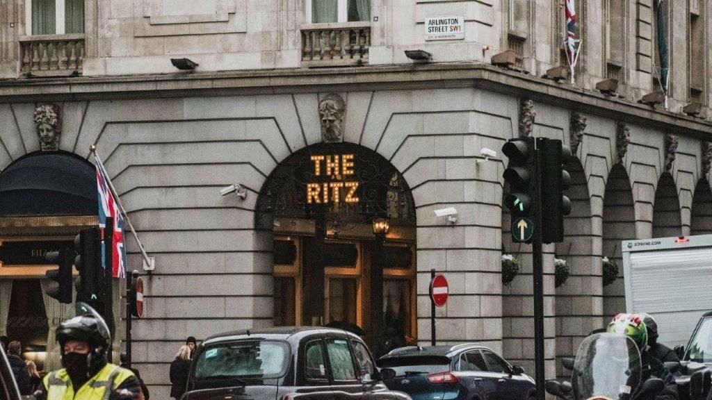 Street view of The Ritz in London