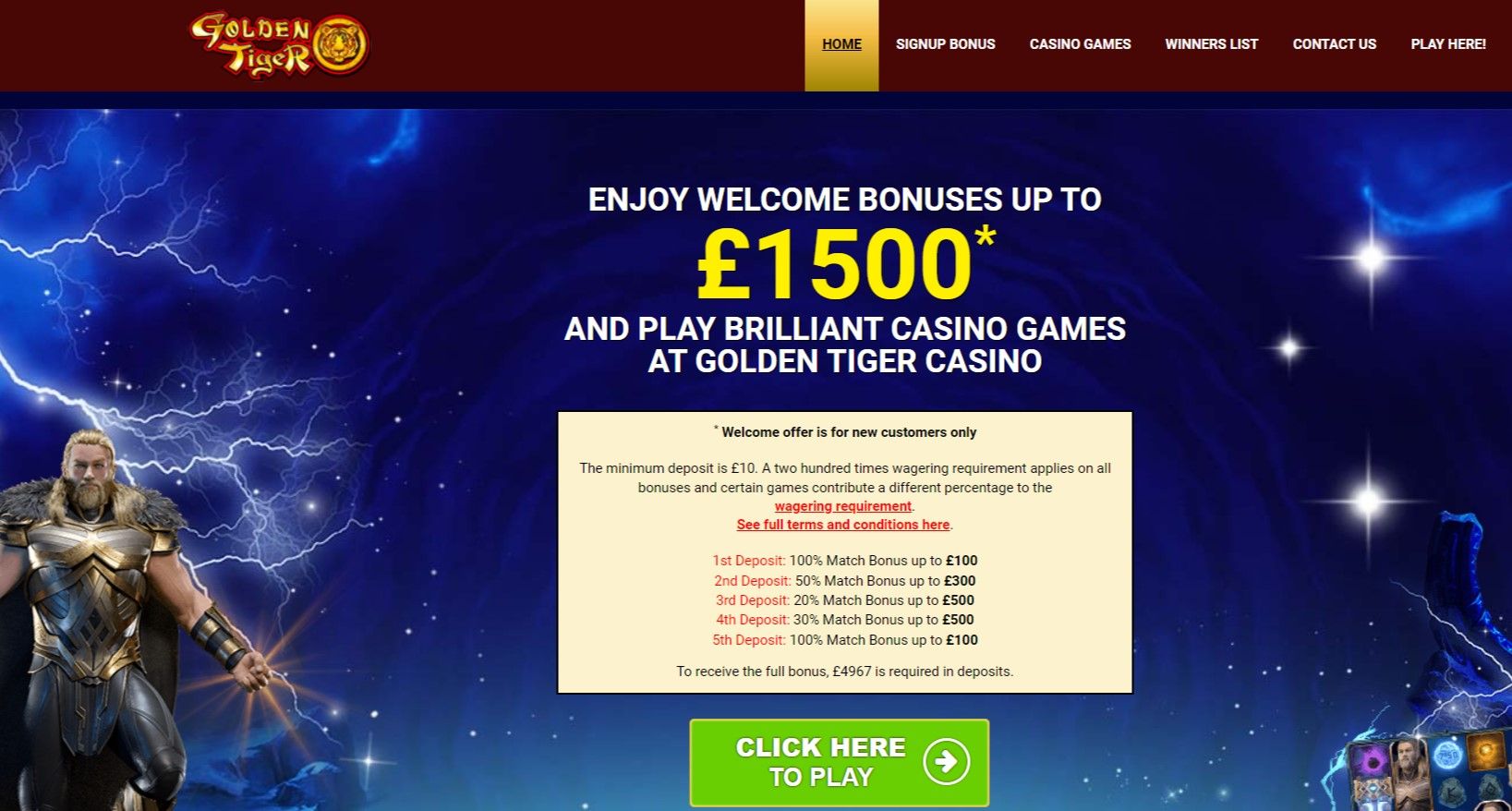 golden tiger casino desktop preview