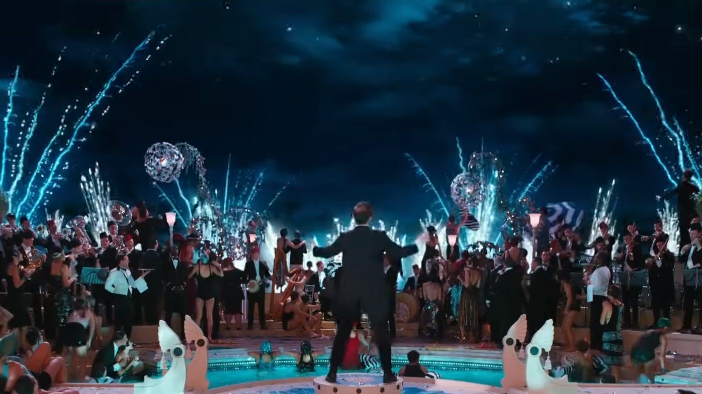 great gatsby party scene