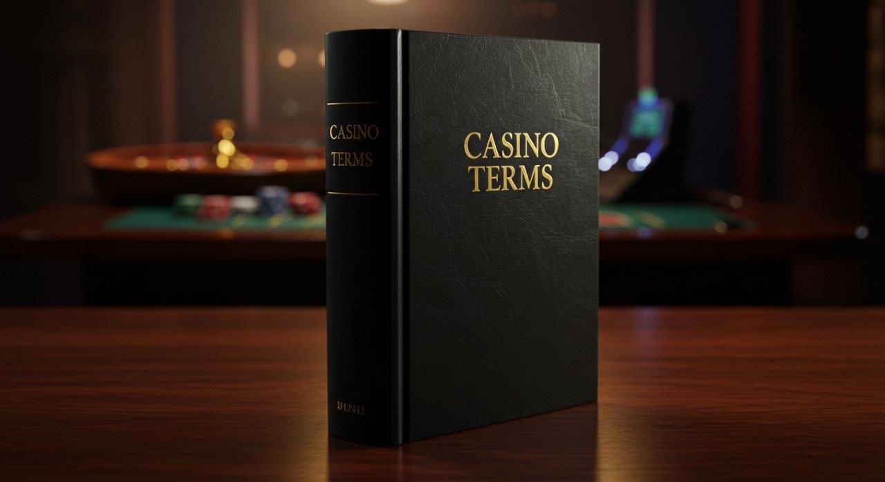 a dictionary titled casino terms