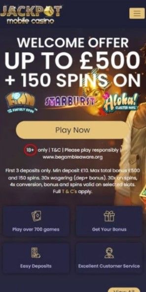 jackpot mobile casino mobile preview