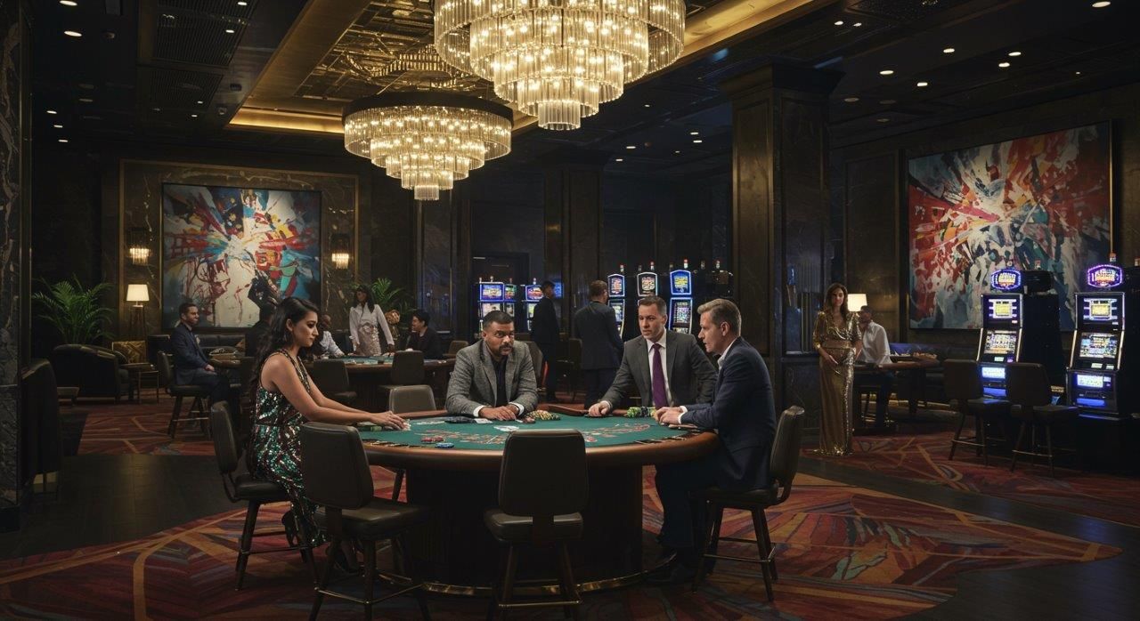 luxurious private casino floor