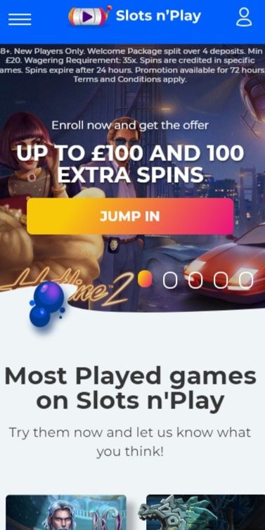 slotsnplay casino mobile preview